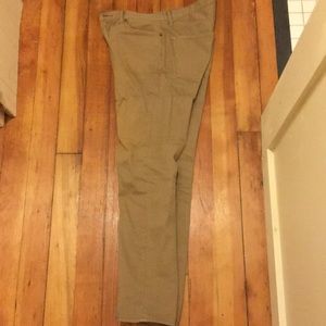 Slim khaki pants
